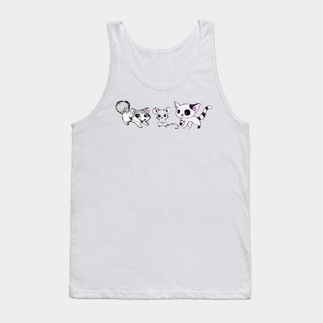 Emma's Critters Tank Top by DellaMorteArts